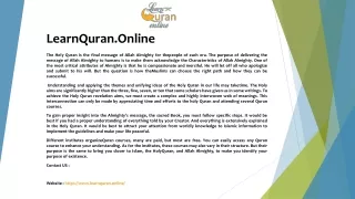 learnquran online