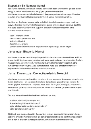ekspertizin bir numaral adresi https