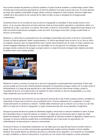 Asesoramiento de un letrado para eludir un mal divorcio