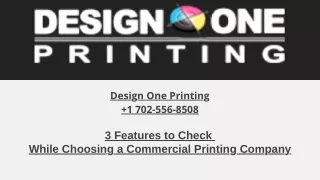 3 Features to Check While Choosing a Commercial Printing Company