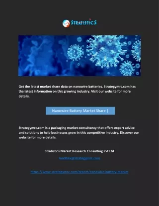 get the latest market share data on nanowire