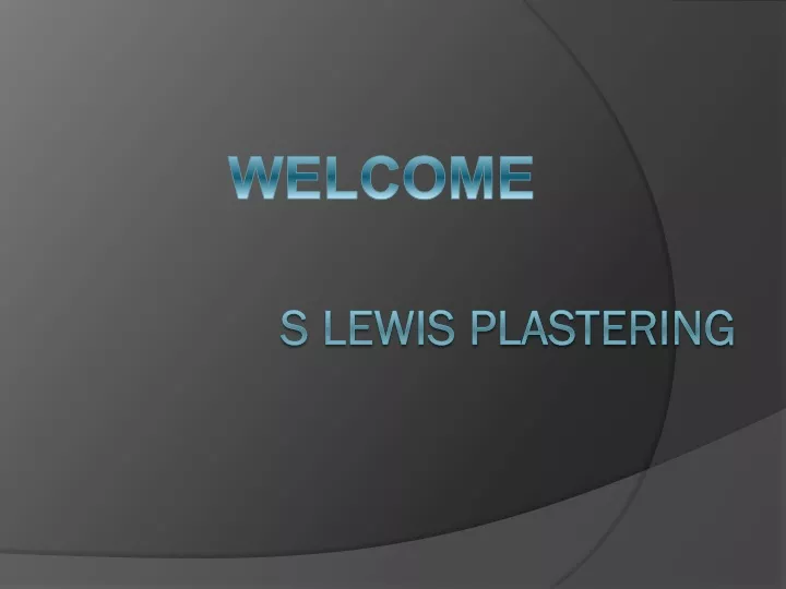 s lewis plastering