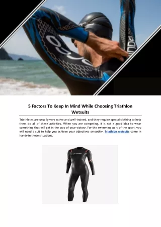 5 factors to keep in mind while choosing