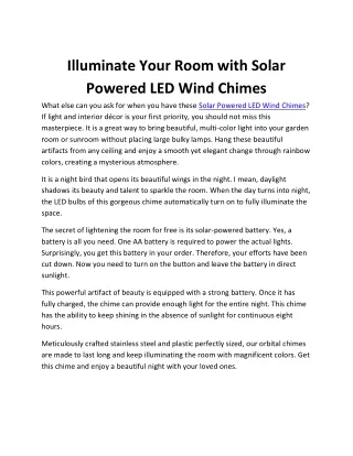 illuminate your room with solar powered led wind