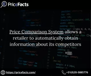 Price Comparison system allows a retailer