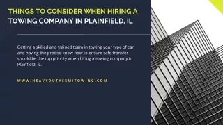 Things to Consider When Hiring a Towing Company in Plainfield, IL