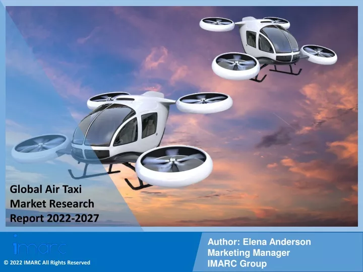 global air taxi market research report 2022 2027