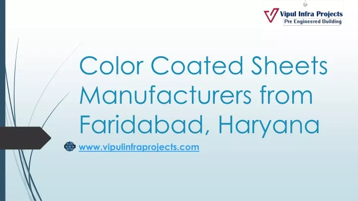color coated sheets manufacturers from faridabad haryana