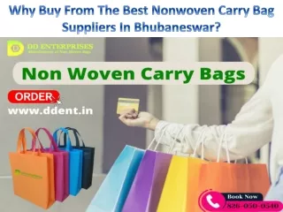 Why buy from the best nonwoven carry bag suppliers in Bhubaneswar