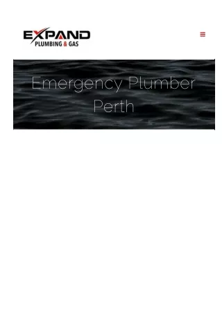 Emergency Plumber Perth