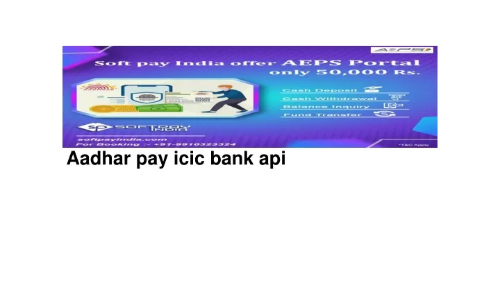 aadhar pay icic bank api
