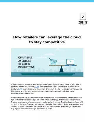 How retailers can leverage the cloud to stay competitive
