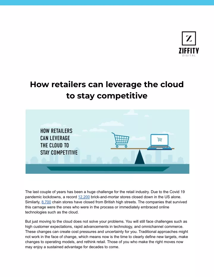 how retailers can leverage the cloud to stay