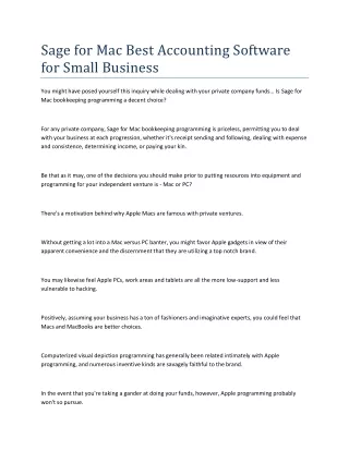 sage for mac best accounting software for small