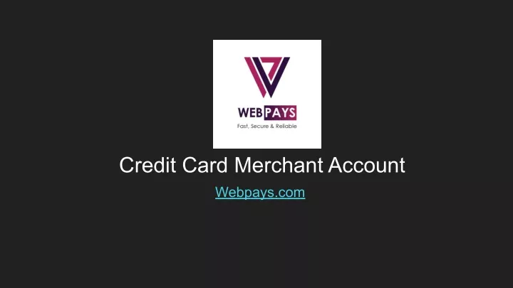 credit card merchant account
