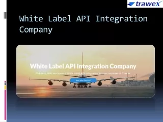 White Label API Integration Company