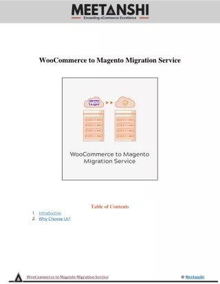 woocommerce to magento migration service table