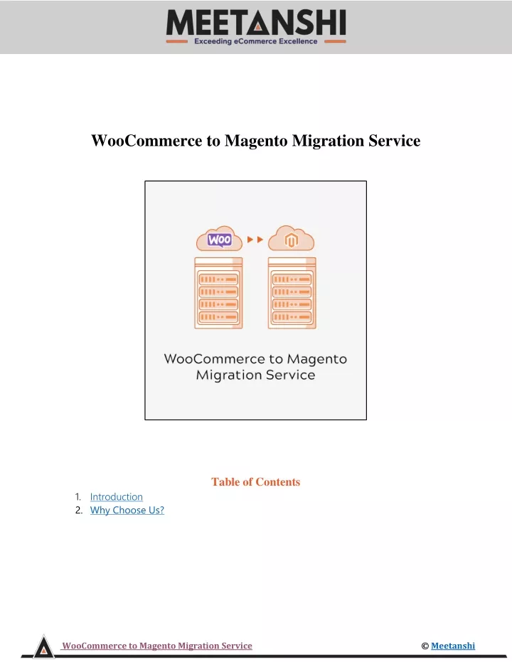 woocommerce to magento migration service table