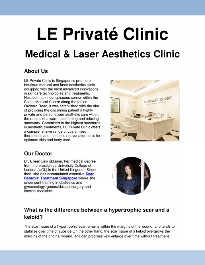 le privat clinic medical laser aesthetics clinic