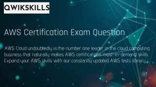 AWS Certification Exam Question