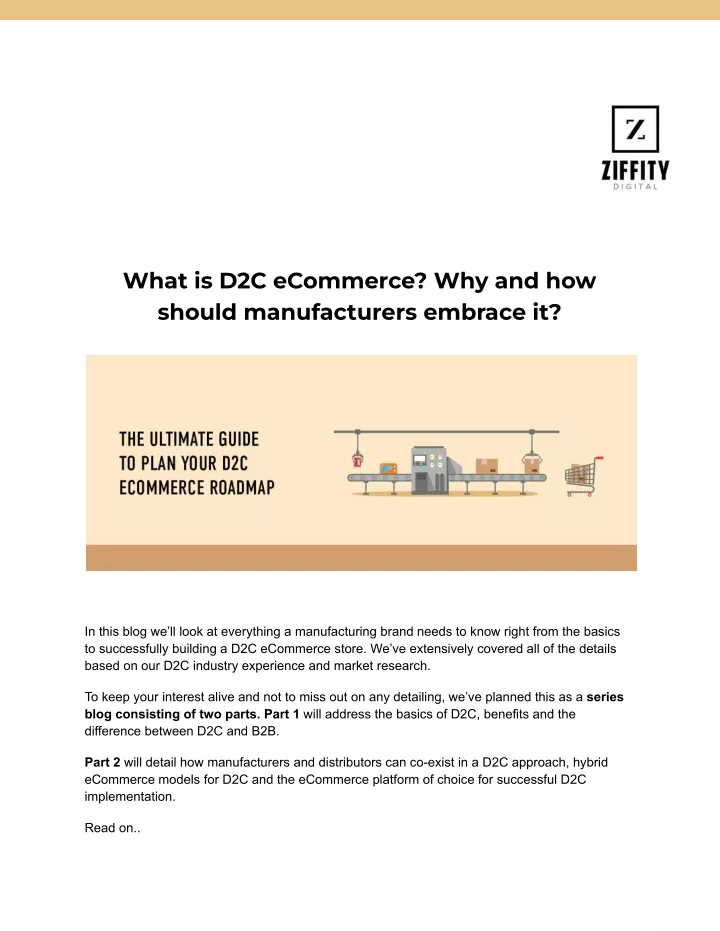 what is d2c ecommerce why and how should