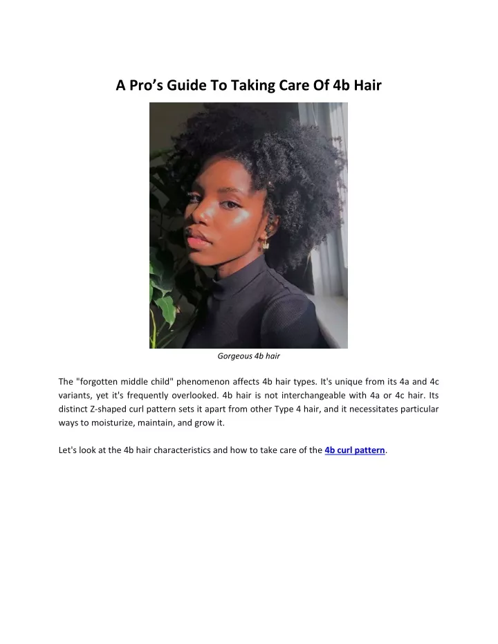 a pro s guide to taking care of 4b hair