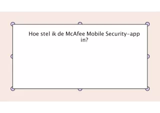 Hoe stel ik de McAfee Mobile Security-app in