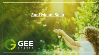 Rooftop Solar Energy- GEE Energy