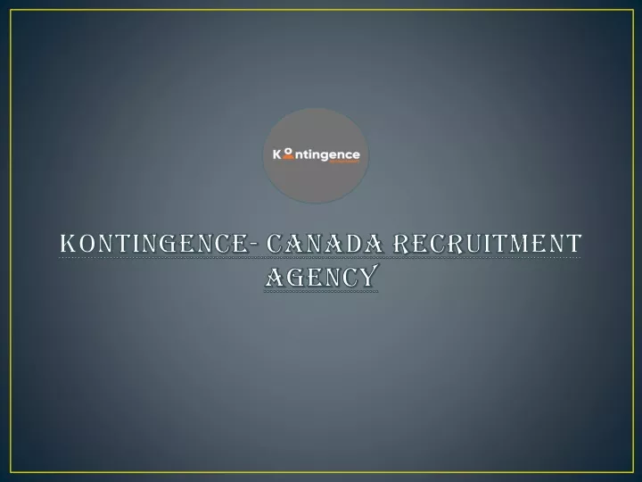 kontingence canada recruitment agency