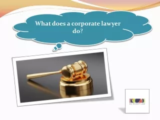 What does a corporate lawyer do?