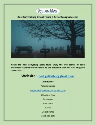 best gettysburg ghost tours actiontourguide com