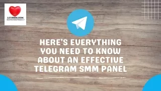 A Guide To An Efficient SMM Panel For Telegram