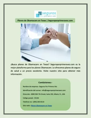 planes de obamacare en texas seguroporprimeravez
