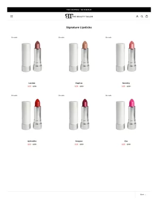 Signature Lipstick Colors