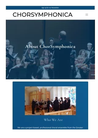 About ChorSymphonica - Choir, Soloists and Orchestra