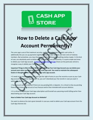How to Delete a Cash App Account Permanently