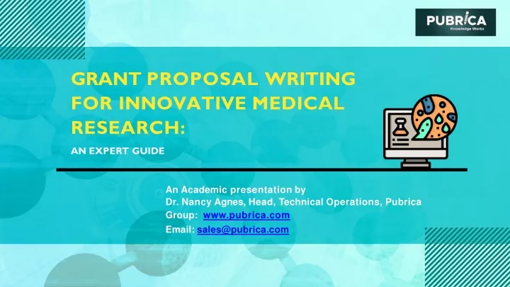 grant proposal writing for innovative medical research