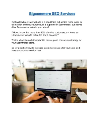 Bigcommere SEO Services