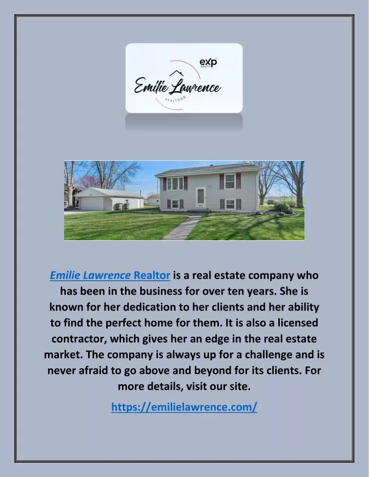 emilie lawrence realtor is a real estate company