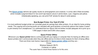 this epson printer delivers lab quality results