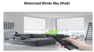 motorized blinds abu dhabi