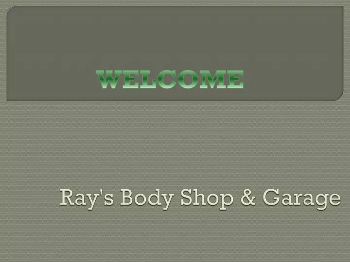 ray s body shop garage