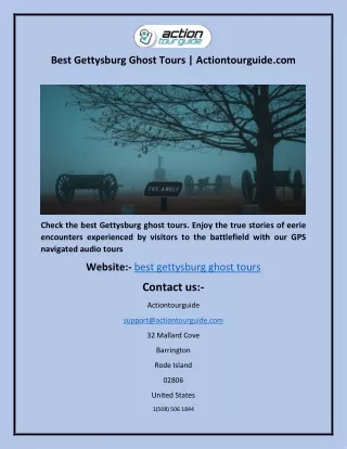 best gettysburg ghost tours actiontourguide com