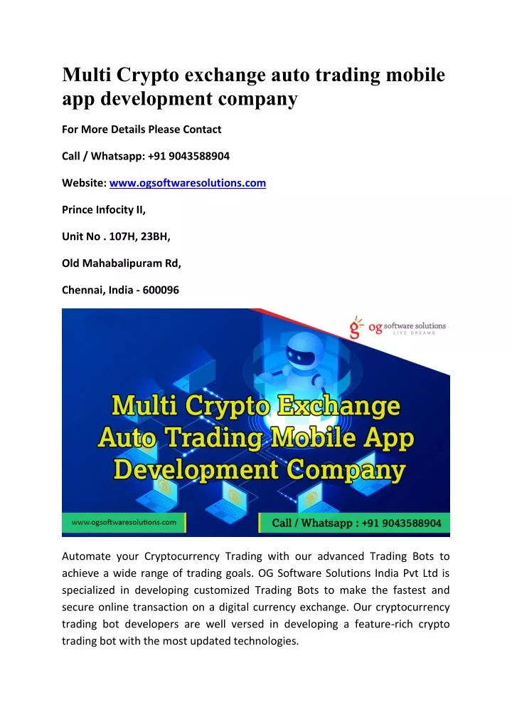 multi crypto exchange auto trading mobile