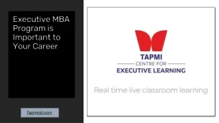 Executive MBA Program is Important to Your Career