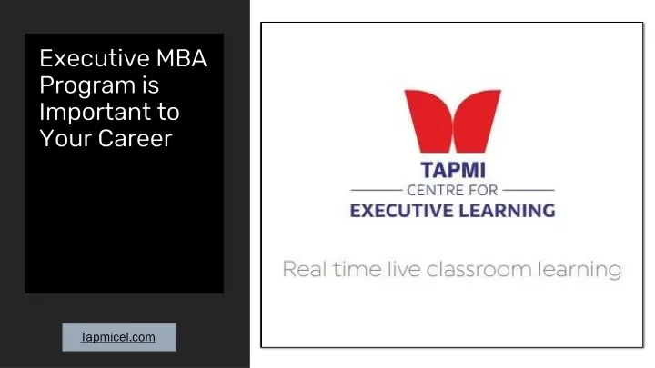 executive mba program is important to your career