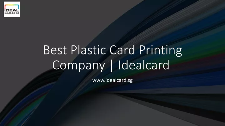 best plastic card printing company idealcard