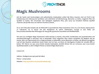magic mushrooms