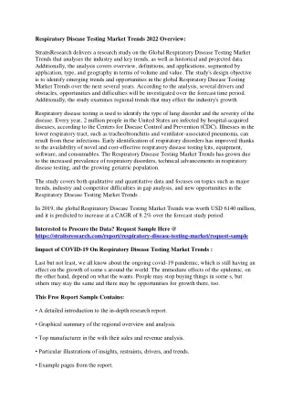 respiratory disease testing market trends 2022
