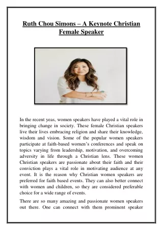ruth chou simons a keynote christian female